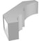 Ekena Millwork 5 1/2-in. W x 18-in. D x 22-in. H Balboa Architectural Grade PVC Knee Brace BRCP055X18X22BOA - alternate 4